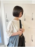 【loje】ミニボブ/レイヤースタイル/オリーブ