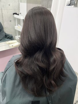 エヌアイ オモテサンドウ(ni omotesando) 暗髪ココアブラウン/大人ワンカール　上野