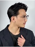 73分けナチュラルパーマ