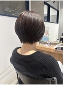 大人可愛い丸みショート