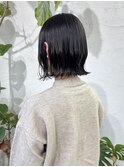 切りっぱなしボブ 透明感カラー トリートメントストレート 柏