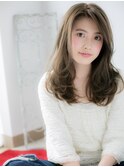 関内/髪質改善/ミルクティーアッシュ×大人巻きレイヤーロングm