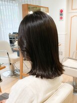 ネオリーブ チロル 横浜西口店(Neolive CiroL.)&nbsp;切りっぱなしボブ　暗めグレージュカラー