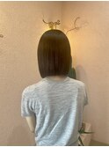 結べるボブ/グレージュ