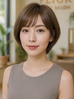 フリック 京都河原町店(FLICK) ★大人かわいい30代40代小顔ひし形耳かけショートボブ京都