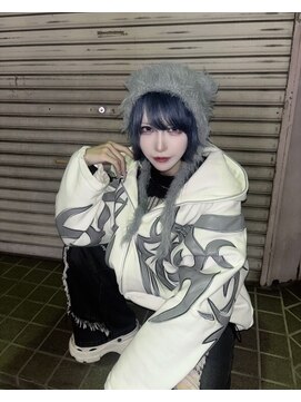 リアイス(Re:ICE) ジェンダーレスショートウルフネイビーブルー
