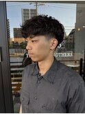 MEN'SHAIRウルフカルマパーマメンズショートイージーパーマ