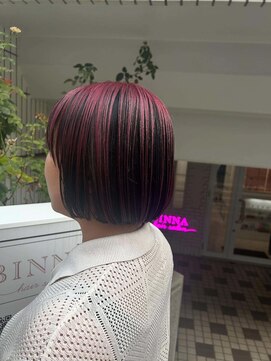 ビンナ(BINNA) アンブレラカラー×ミニボブ【浅草駅】