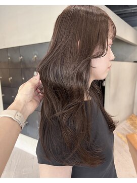ヘアー アイス ルーチェ(HAIR ICI LUCE) 秋色グレージュカラーレイヤーカット大人可愛いブリーチなし中西