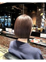オーガニック アトリエ 大宮(organic+atelier)&nbsp;透明感髪質改善カラー◎40代50代大人ショートボブ×前髪あり
