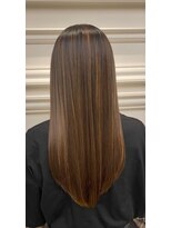 ギンザ ル グラン(JEAN CLAUDE BIGUINE GINZA Le Grand)&nbsp;艶々ストレート　ゼロテクカラー/髪質改善酸熱トリートメント