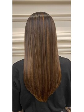 ギンザ ル グラン(JEAN CLAUDE BIGUINE GINZA Le Grand) 艶々ストレート　ゼロテクカラー/髪質改善酸熱トリートメント