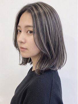 リベルノ(liberuno) 大人可愛い◎白髪ぼかし上品ハイライトくびれミディアム30代40代