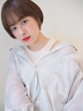 カナン 銀座(CANAAN) 抜け感バング 丸みショート シルクベージュ