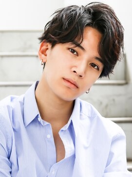 アフロート ディル(AFLOAT D'L) マッシュウルフ　ツイストパーマ　ビジネス　かき上げヘア