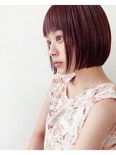 骨格補正小顔カットその9  王道 前下がりボブ