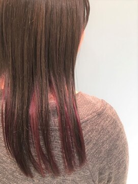 オーク あざみ野(OAK) インナーカラー ピンク系カラー【OAKあざみ野】