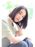 切りっぱなしボブ