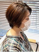 大人かわいい★小顔マニッシュショート★前髪★髪質改善【坂田】