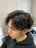 理容　ツイスト・スパイラルパーマ＋カット　￥10500