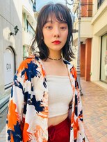 メーヴェ(Mowen) mowen 南堀江　クールミディアム×グレーアッシュ