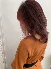 【REJOICE hair 】ピンクハイライトピンク