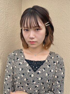 シンク オモテサンドウ(sync omotesando) ナチュラルインナーカラーボブ