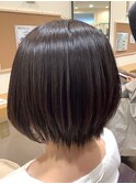 大人ショート/レイヤー/マットブラウン
