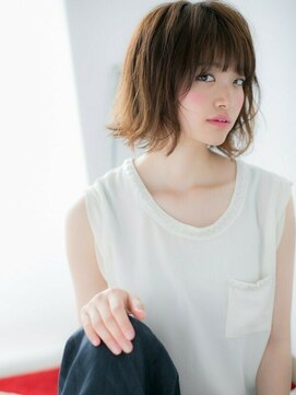 アルバハナレ 横浜(αlba HANARE) 関内/髪質改善/シースルー前髪×ラフニュアンスフェザーボブa