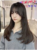 レイヤーカット/ハイレイヤー/顔周り/前髪/オリーブ/韓国/☆