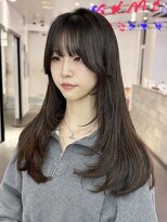 ゲーム 原宿店(GAME)&nbsp;レイヤーカット/ハイレイヤー/顔周り/前髪/オリーブ/韓国/☆