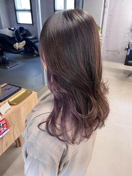 エン(en) インナーピンクインナーカラー暖色系カラー