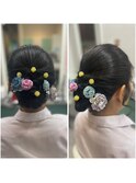 浴衣ヘアセット/アップ【安佐南区】