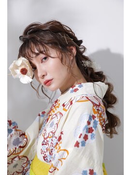 シャルメ 池袋(CHARMER) ふわっと編み込みローポニー☆二次会にも♪