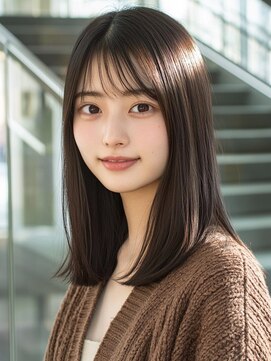 アルトリスト(Altruist Aging×HAIR&SPA) ★ダークアッシュ大人ガーリーボブ着物ミディアムレイヤーカット