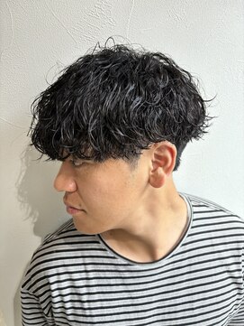 グラフ 立川(Graph.) 波巻きパーママッシュツーブロックメンズパーマ