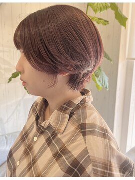 マルキーズ(marquise) 秋感溢れるピンクベージュショート【安佐南区】