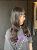 顔まわりレイヤー〇ロングウルフ