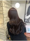 ラベンダーブラウン韓国カラー韓国ヘアー髪質改善ブリーチなし