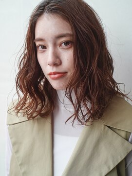 レジュアル(RESSUAL) 黒髪ボブルフネビージュ小顔ヘアワンレン