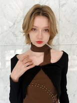 ワイドバング韓国ミディアムストレートスタイル前髪大人美人
