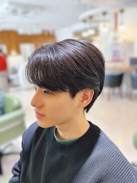 ハロ ハッピーヘアライフ 長居店(Halo happyhairlife) 韓国風シースルーマッシュ【ROKI】