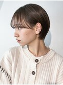ショート美髪おくれ毛前髪カット韓国ヘア_99978