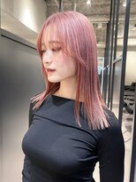 ロング美髪顔周りレイヤー韓国ヘアおくれ毛_ba547792