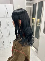 ベレーザ 渋谷(BELEZA)&nbsp;14806黒髪アッシュブラックレイヤーカット韓国風巻きワンカール