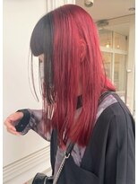 シャルティア(SHALLTIA) デザインカラー/ツートーンカラー/レッド/ブラック/個性的