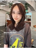 夏ヘア　クビレイヤー　ミディアム　ブリーチなしカラー