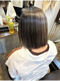 髪質改善ストレートのさらつやボブ
