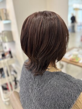 ミディアム×ウルフ×髪質改善カラー