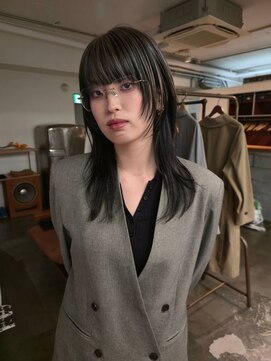 マカロニコースト(macaroni coast) デザインカラーレイヤーミディアム 前髪ありレイヤーミディアム